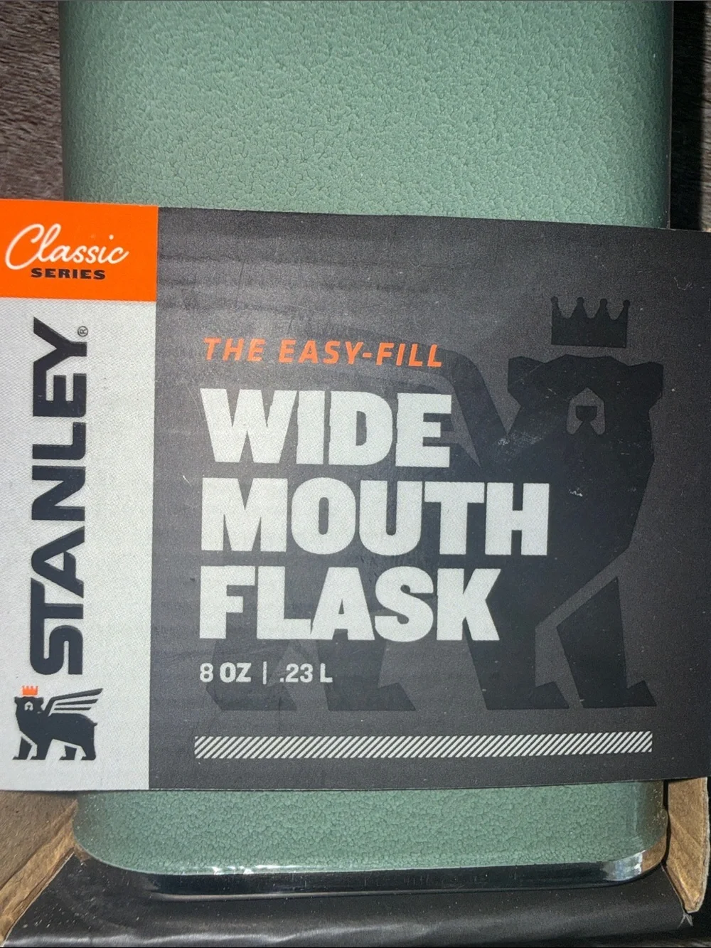 Stanley Wide Mouth Hip Flask 8 oz Green NEW IN PACKAGING